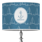 Rope Sail Boats 16" Drum Lamp Shade - Poly-film (Personalized)