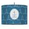 Rope Sail Boats 16" Drum Pendant Lamp - Fabric (Personalized)