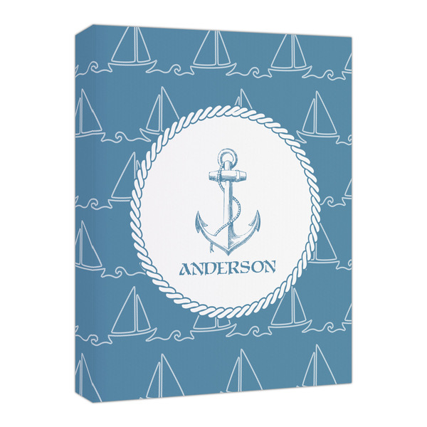 Custom Rope Sail Boats Canvas Print - 16x20 (Personalized)