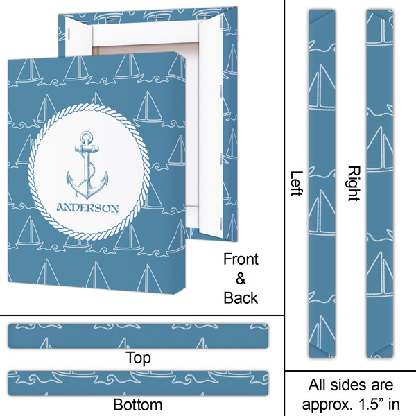 Rope Sail Boats 16x20 - Canvas Print - Approval