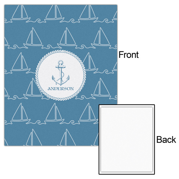 Rope Sail Boats 16x20 - Matte Poster - Front & Back