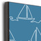 Rope Sail Boats 16x20 Wood Print - Closeup