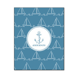Rope Sail Boats Wood Print - 16x20 (Personalized)