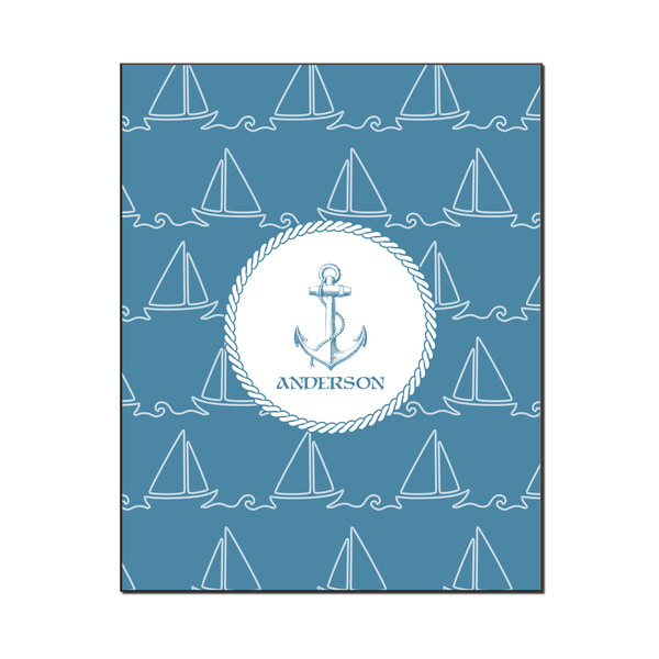 Custom Rope Sail Boats Wood Print - 16x20 (Personalized)