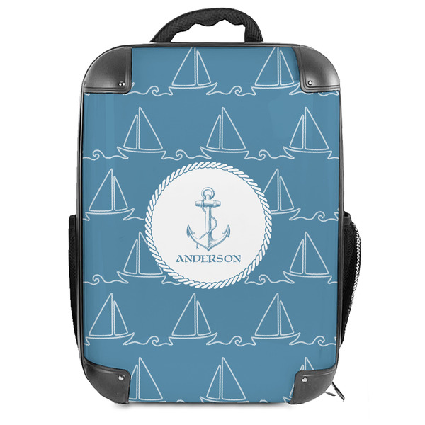 Custom Rope Sail Boats Hard Shell Backpack (Personalized)