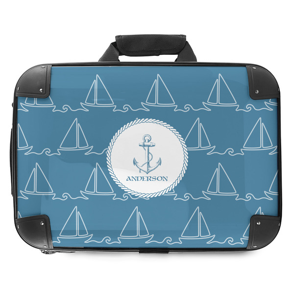 Custom Rope Sail Boats Hard Shell Briefcase - 18" (Personalized)