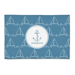Rope Sail Boats Patio Rug (Personalized)