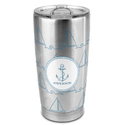 Rope Sail Boats 20oz Stainless Steel Double Wall Tumbler - Full Print (Personalized)