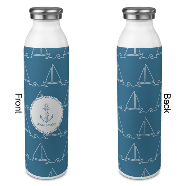 Rope Sail Boats 20oz Water Bottles - Full Print - Approval