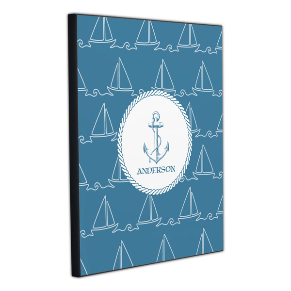 Rope Sail Boats 20x24 Wood Print - Angle View