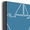 Rope Sail Boats 20x24 Wood Print - Closeup
