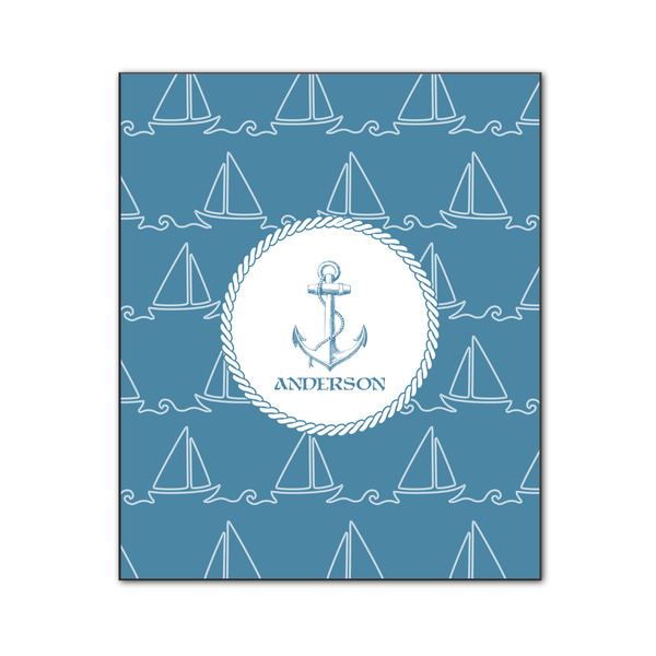 Custom Rope Sail Boats Wood Print - 20x24 (Personalized)