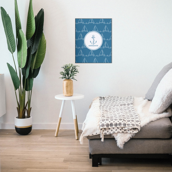 Rope Sail Boats 20x24 Wood Print - In Context