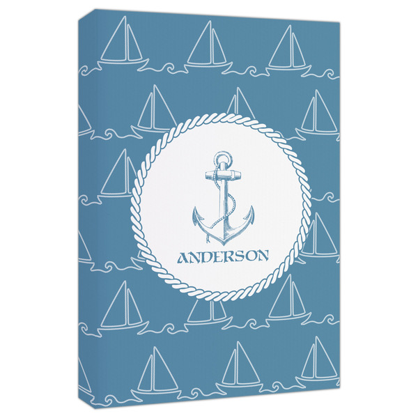 Custom Rope Sail Boats Canvas Print - 20x30 (Personalized)