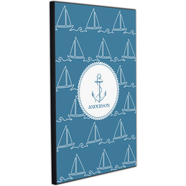 Rope Sail Boats 20x30 Wood Print - Angle View