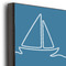 Rope Sail Boats 20x30 Wood Print - Closeup
