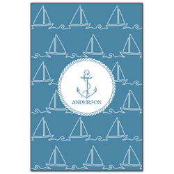 Rope Sail Boats Wood Print - 20x30 (Personalized)