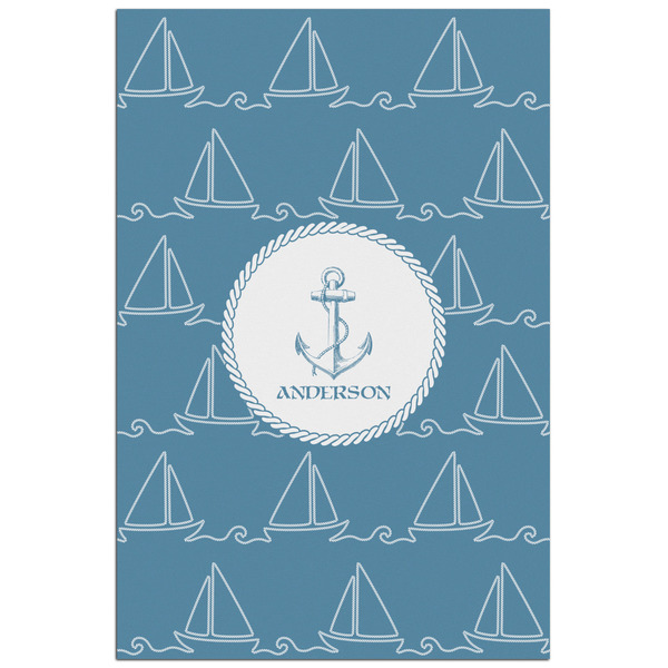 Custom Rope Sail Boats Poster - Matte - 24x36 (Personalized)