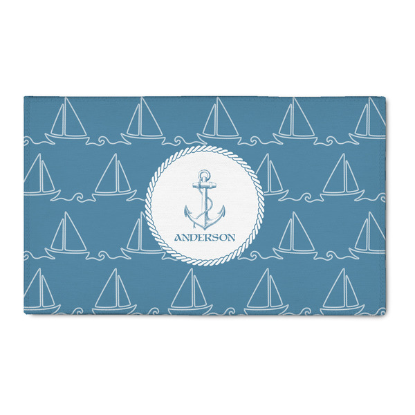 Custom Rope Sail Boats 3' x 5' Indoor Area Rug (Personalized)