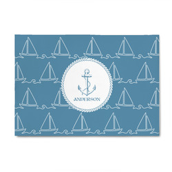 Rope Sail Boats 4' x 6' Indoor Area Rug (Personalized)