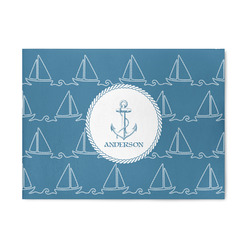 Rope Sail Boats 5' x 7' Patio Rug (Personalized)