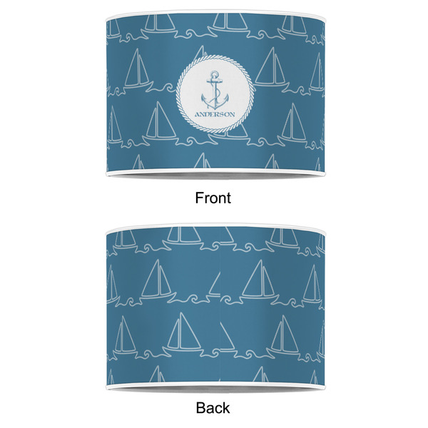 Rope Sail Boats 8" Drum Lampshade - APPROVAL (Poly Film)