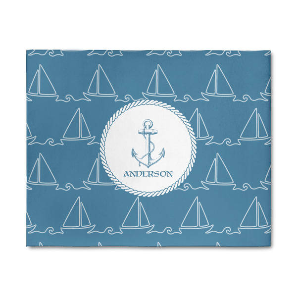 Custom Rope Sail Boats 8' x 10' Indoor Area Rug (Personalized)