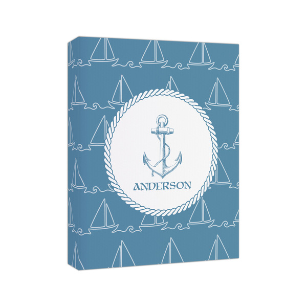 Rope Sail Boats 8x10 - Canvas Print - Angled View