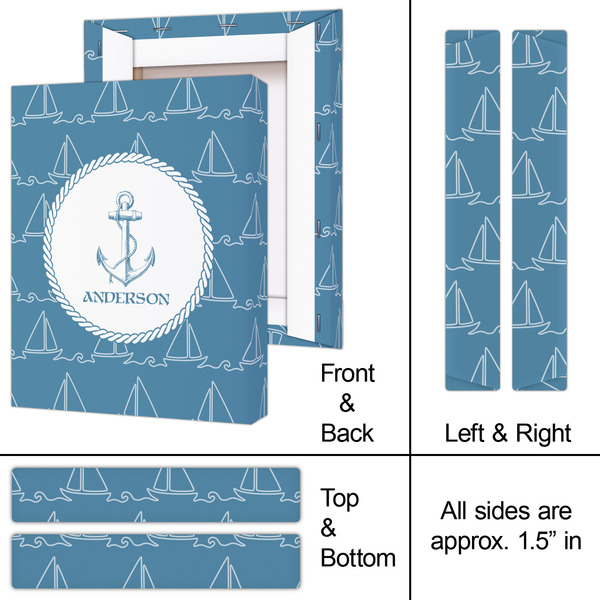 Rope Sail Boats 8x10 - Canvas Print - Approval