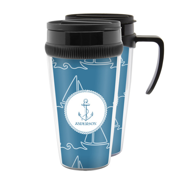 Custom Rope Sail Boats Acrylic Travel Mug (Personalized)