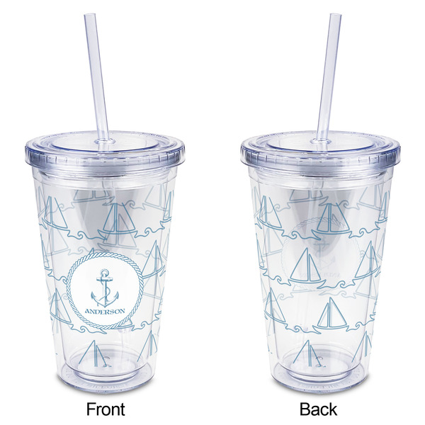 Rope Sail Boats Acrylic Tumbler - Full Print - Approval