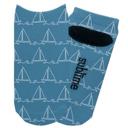 Rope Sail Boats Adult Ankle Socks (Personalized)