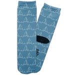 Rope Sail Boats Adult Crew Socks (Personalized)