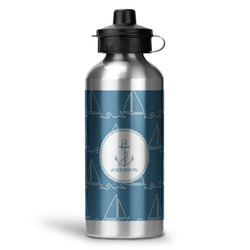 Rope Sail Boats Water Bottles - 20 oz - Aluminum (Personalized)
