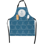 Rope Sail Boats Apron With Pockets w/ Name or Text
