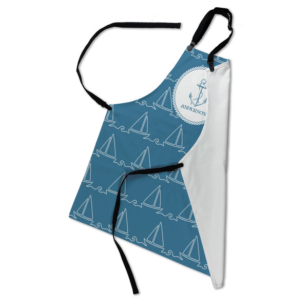 Rope Sail Boats Apron - Folded