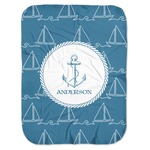 Rope Sail Boats Baby Swaddling Blanket (Personalized)