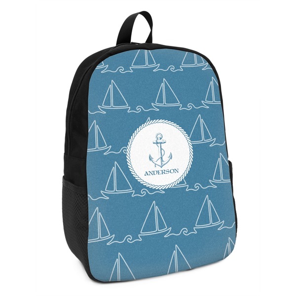 Custom Rope Sail Boats Kids Backpack (Personalized)