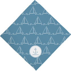 Rope Sail Boats Dog Bandana Scarf w/ Name or Text