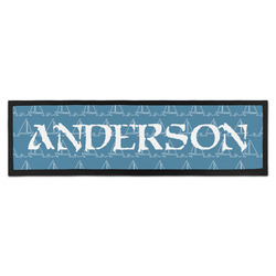 Rope Sail Boats Bar Mat (Personalized)