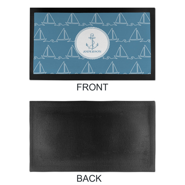 Rope Sail Boats Bar Mat - Small - APPROVAL