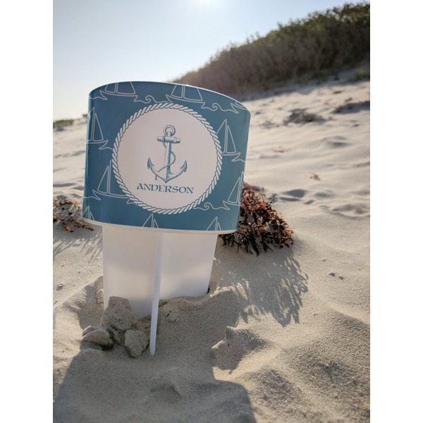 Rope Sail Boats Beach Spiker white on beach with sand