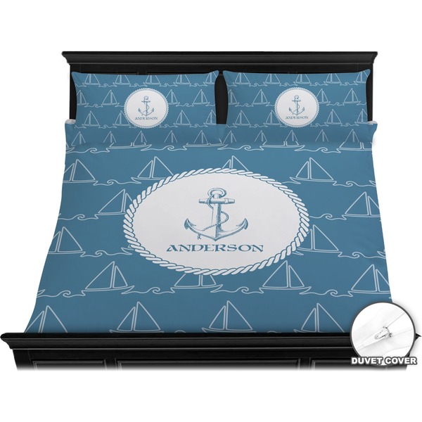 Rope Sail Boats Bedding Set (King) - Duvet