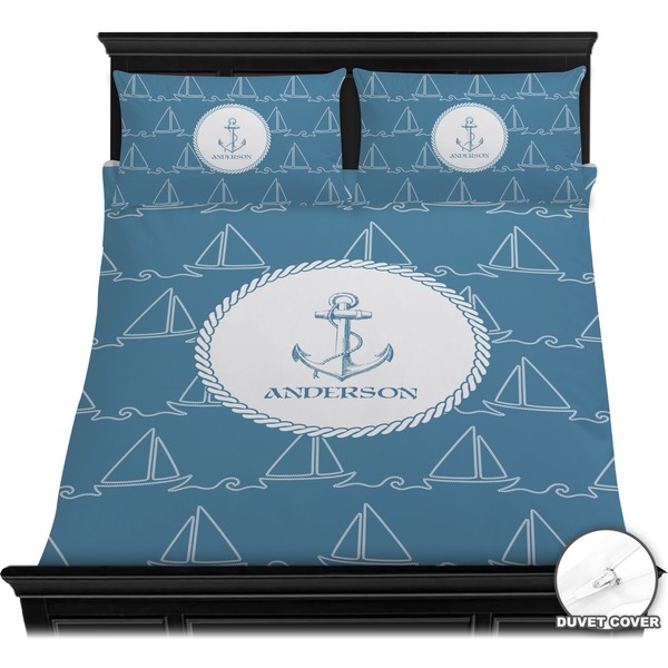 Rope Sail Boats Bedding Set (Queen) - Duvet