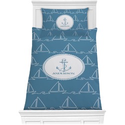 Rope Sail Boats Comforter Set - Twin XL (Personalized)