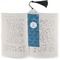 Rope Sail Boats Bookmark with tassel - In book