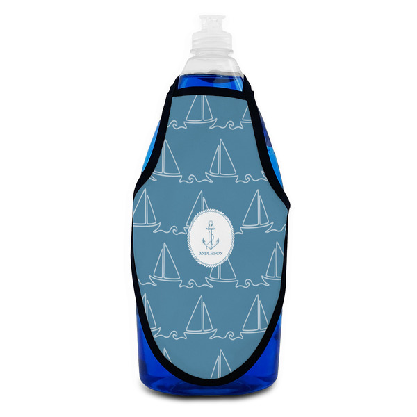 Rope Sail Boats Bottle Apron - Soap - FRONT