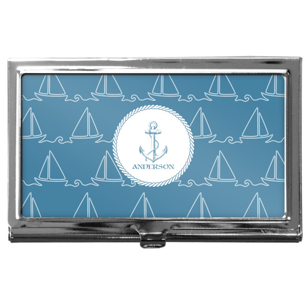 Custom Rope Sail Boats Business Card Case