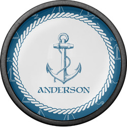 Rope Sail Boats Cabinet Knob (Black) (Personalized)