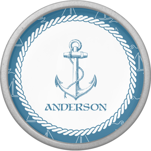 Rope Sail Boats Cabinet Knob - Nickel - Front